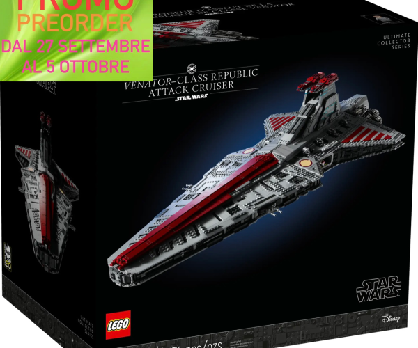 Lego Star Wars 75367 - Incrociatore d'Attacco della Repubblica Classe Venator